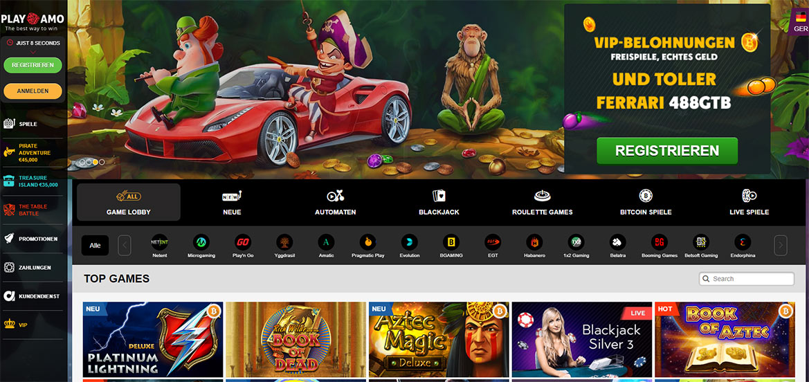 playamo-casino screenshot