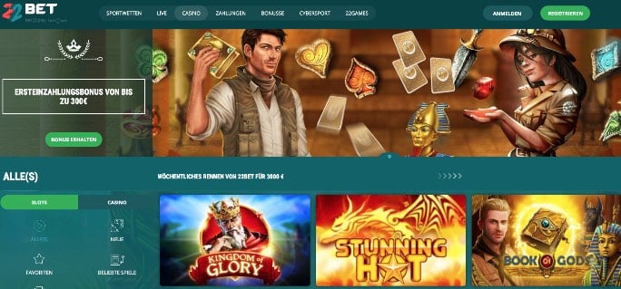 22bet-casino screenshot