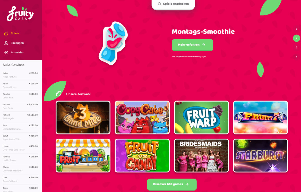 fruity-casa-casino screenshot