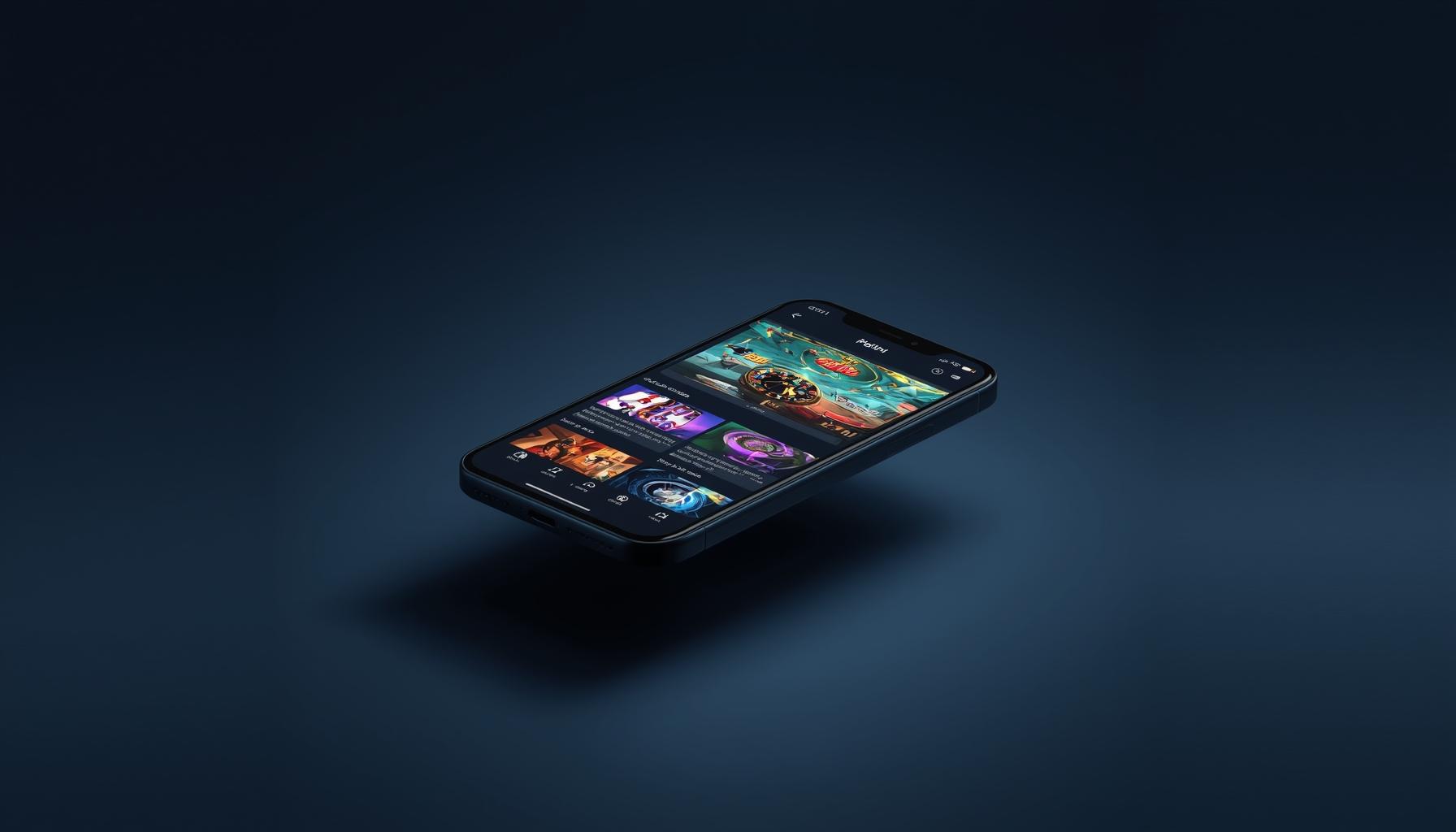 Design, Navigation und Spiele-Portfolio